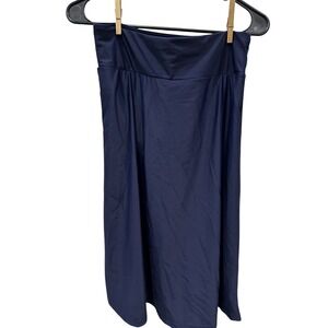 Ella Mae Navy Blue Long Skort Modest Swimwear Leggings NWT Size Small